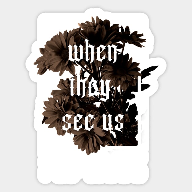 when they see us white zebra stripes Sticker by adre-gathoni